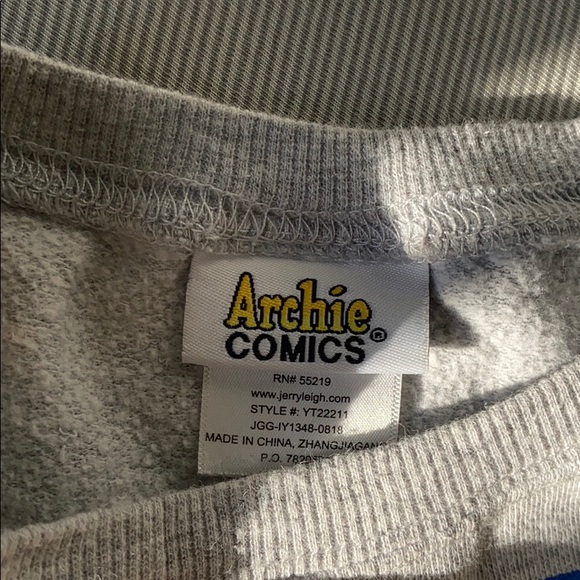 Girls Grey Riverdale Sweatshirt - Picture 2 of 6